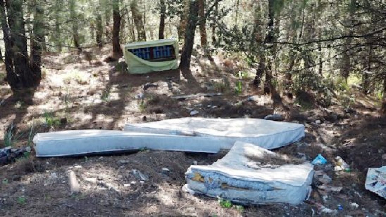 Marmaris Ormanları çöplüğe döndü