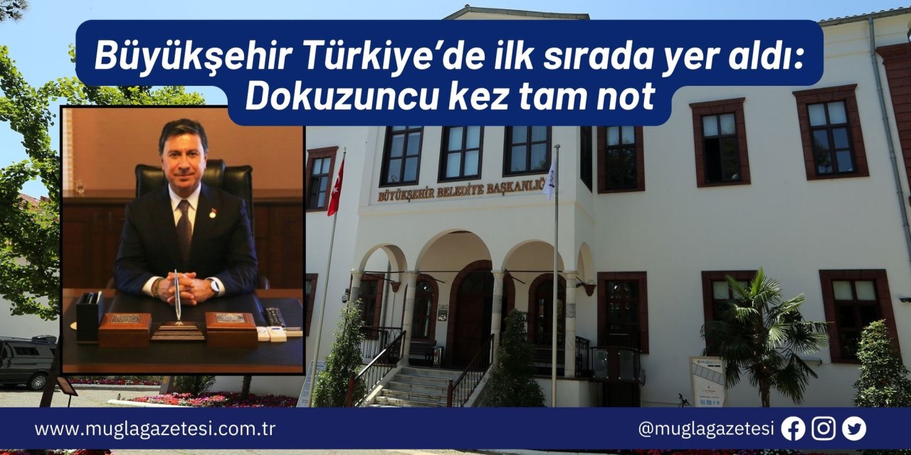 Büyükşehir Türkiye’de ilk sırada yer aldı: Dokuzuncu kez tam not