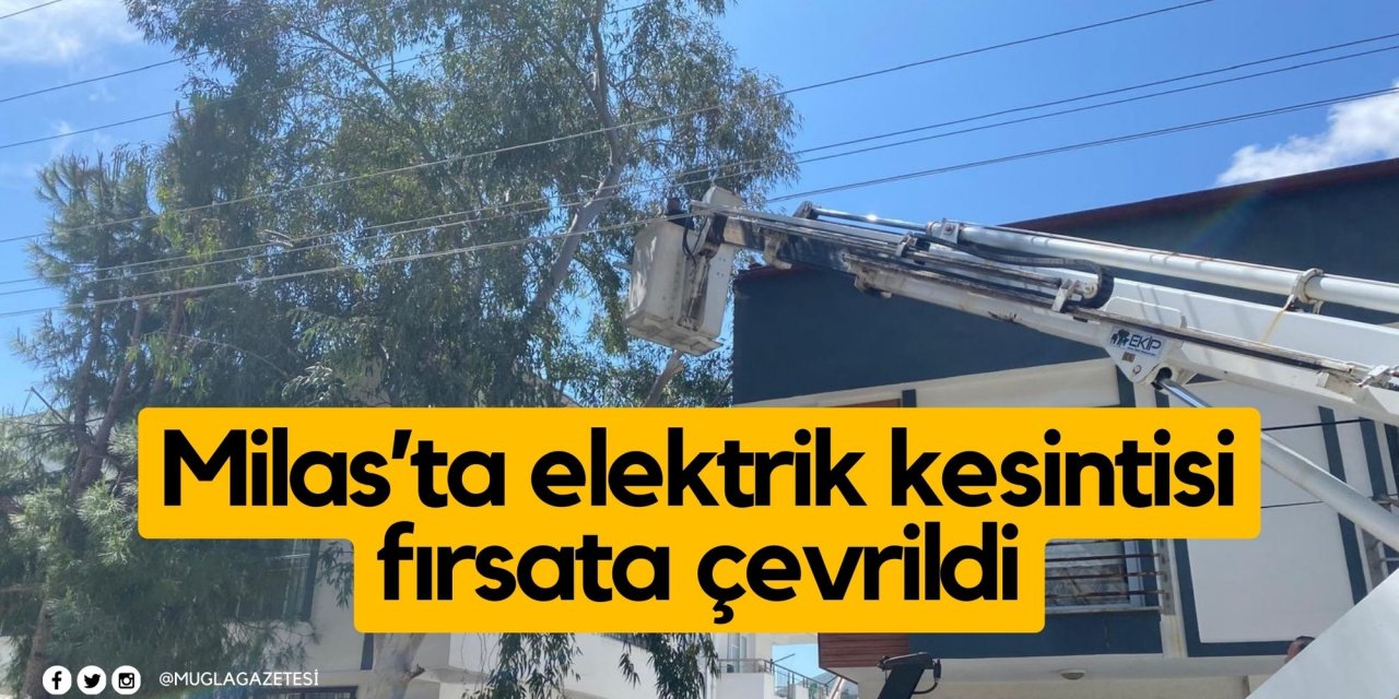 Milas’ta elektrik kesintisi fırsata çevrildi