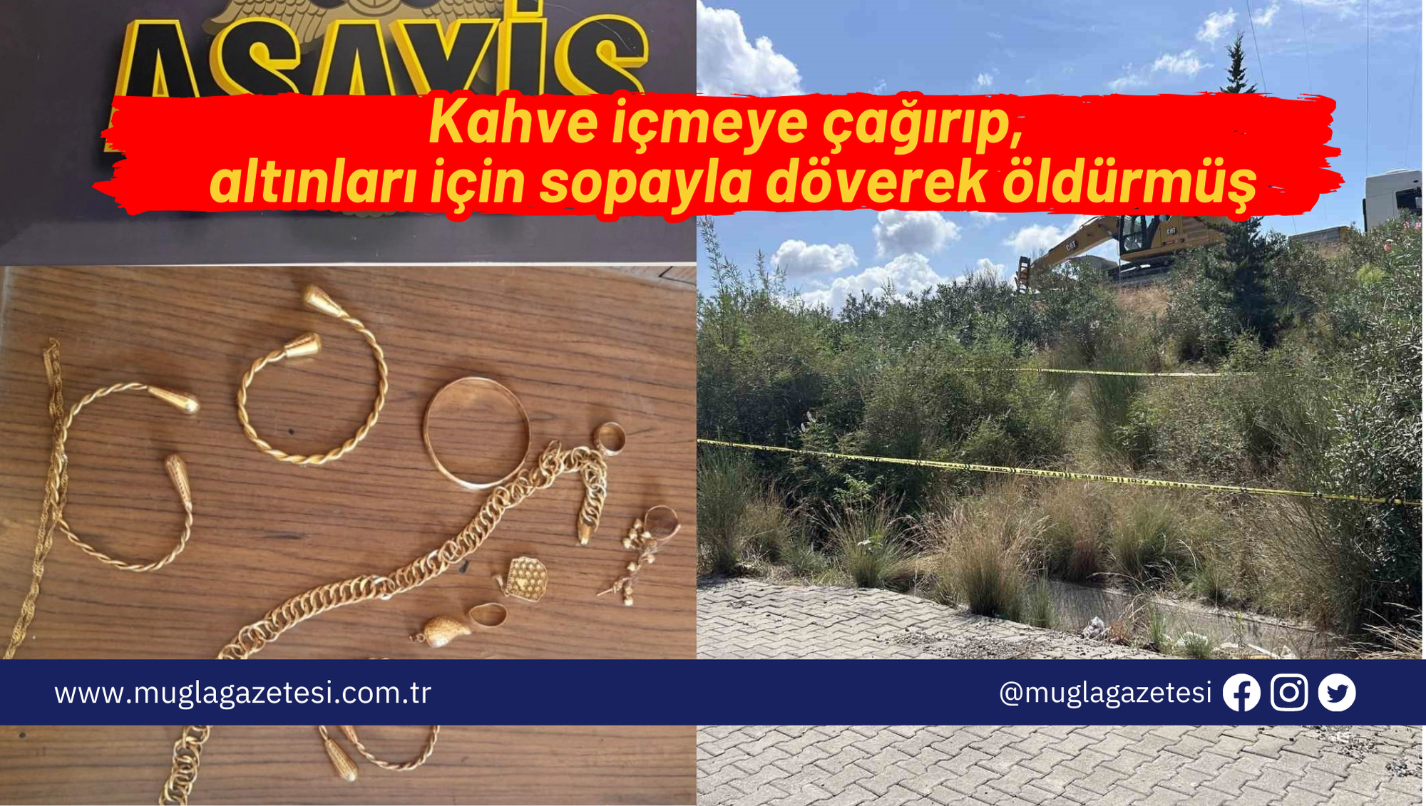 Kahve içmeye çağırıp, altınları için sopayla döverek öldürmüş