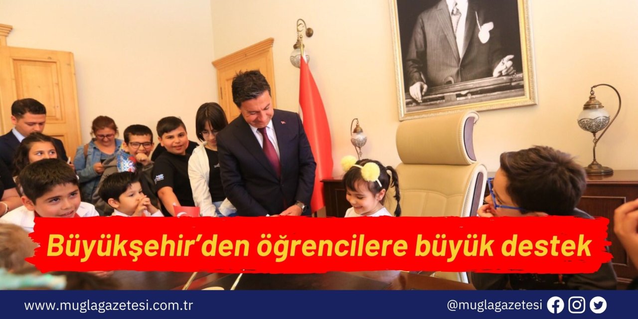 Büyükşehir’den öğrencilere büyük destek