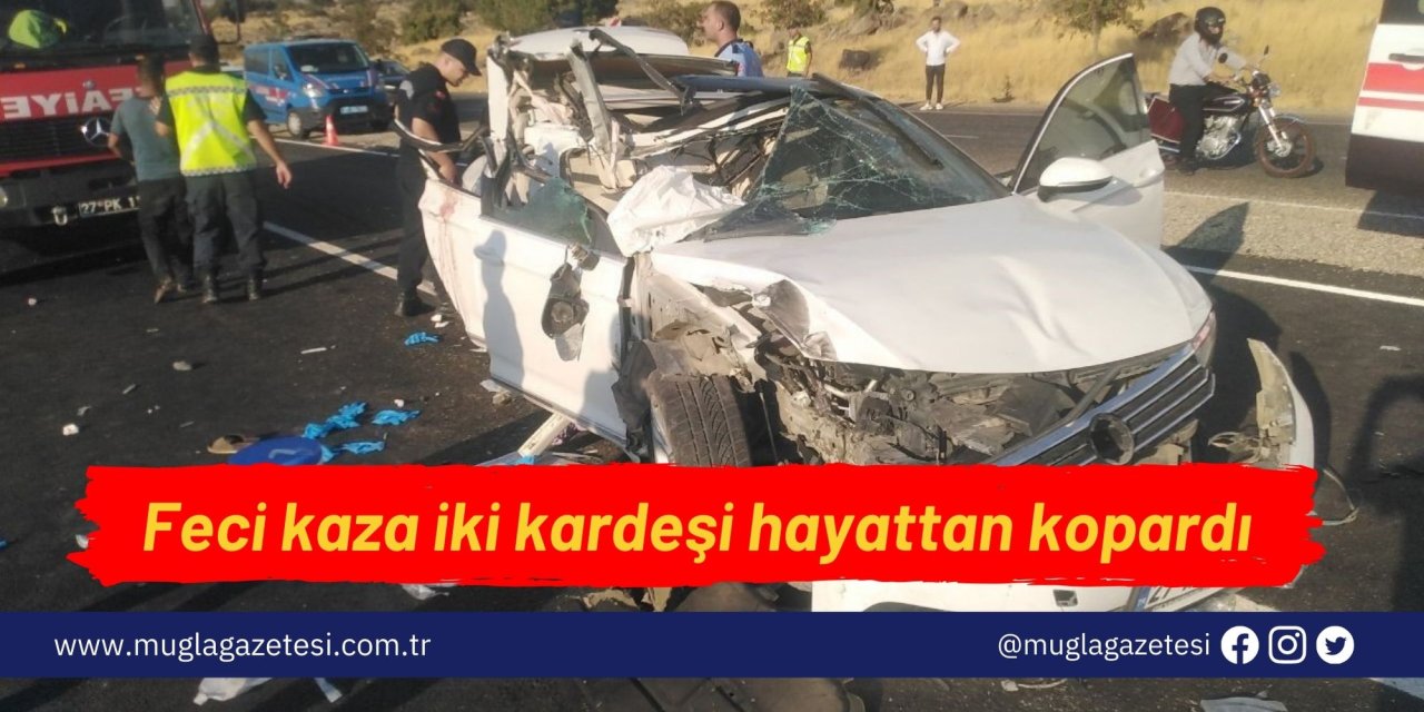 Feci kaza iki kardeşi hayattan kopardı
