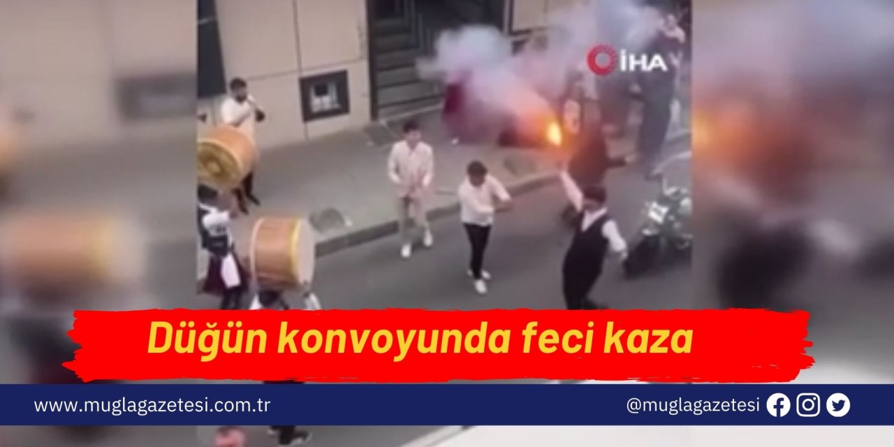 Düğün konvoyunda feci kaza