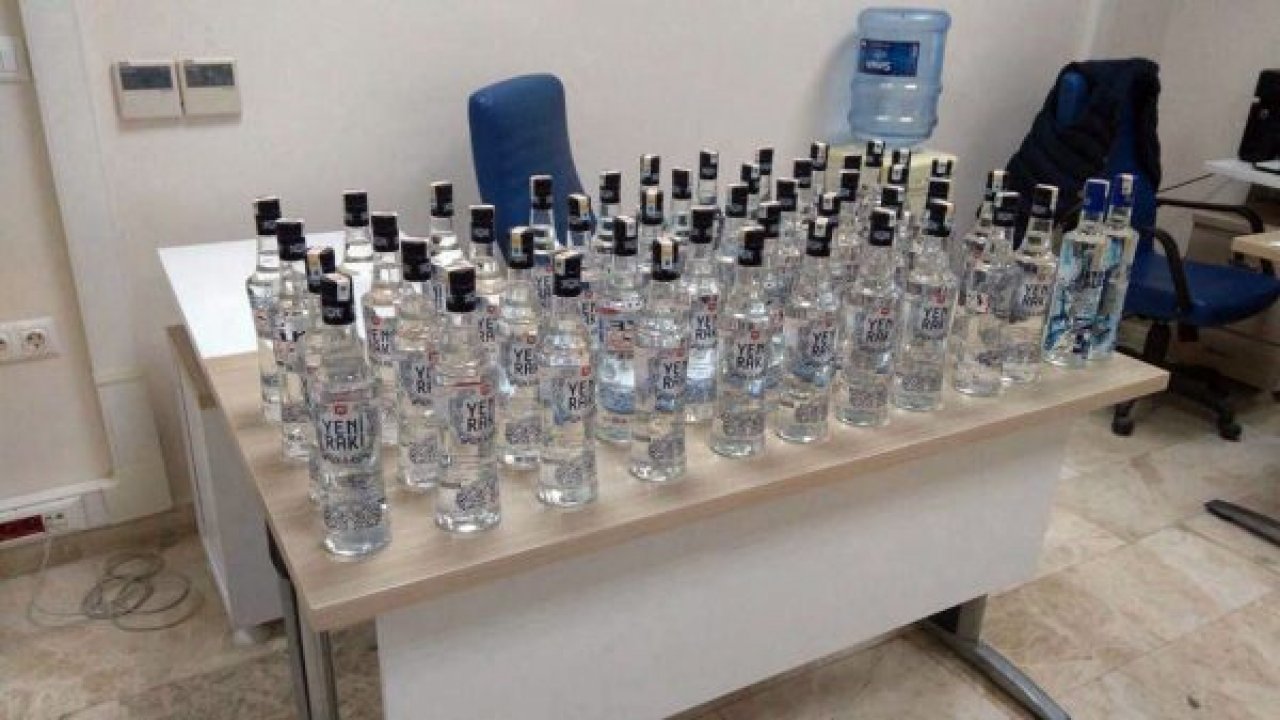 Polisden sahte içki operasyonu