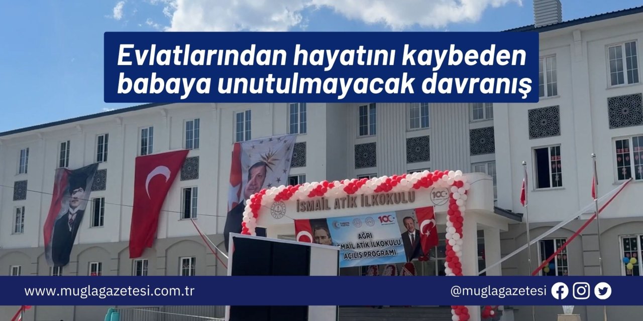 Evlatlarından hayatını kaybeden babaya unutulmayacak davranış