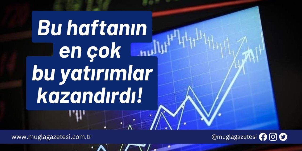 Bu hafta en çok bu yatırımlar kazandırdı!