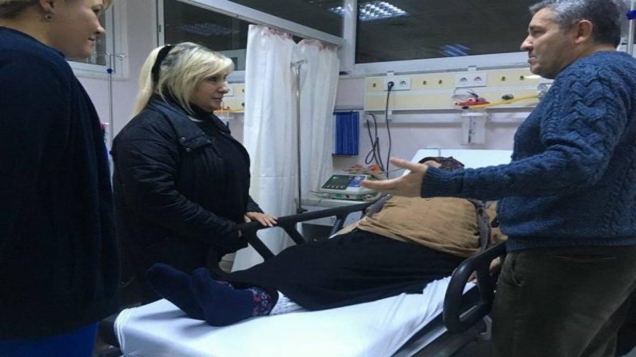 Aldoğan, hastaların yeni yılını kutladı