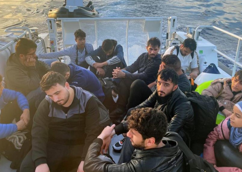 Datça açıklarında 31 düzensiz göçmen kurtarıldı