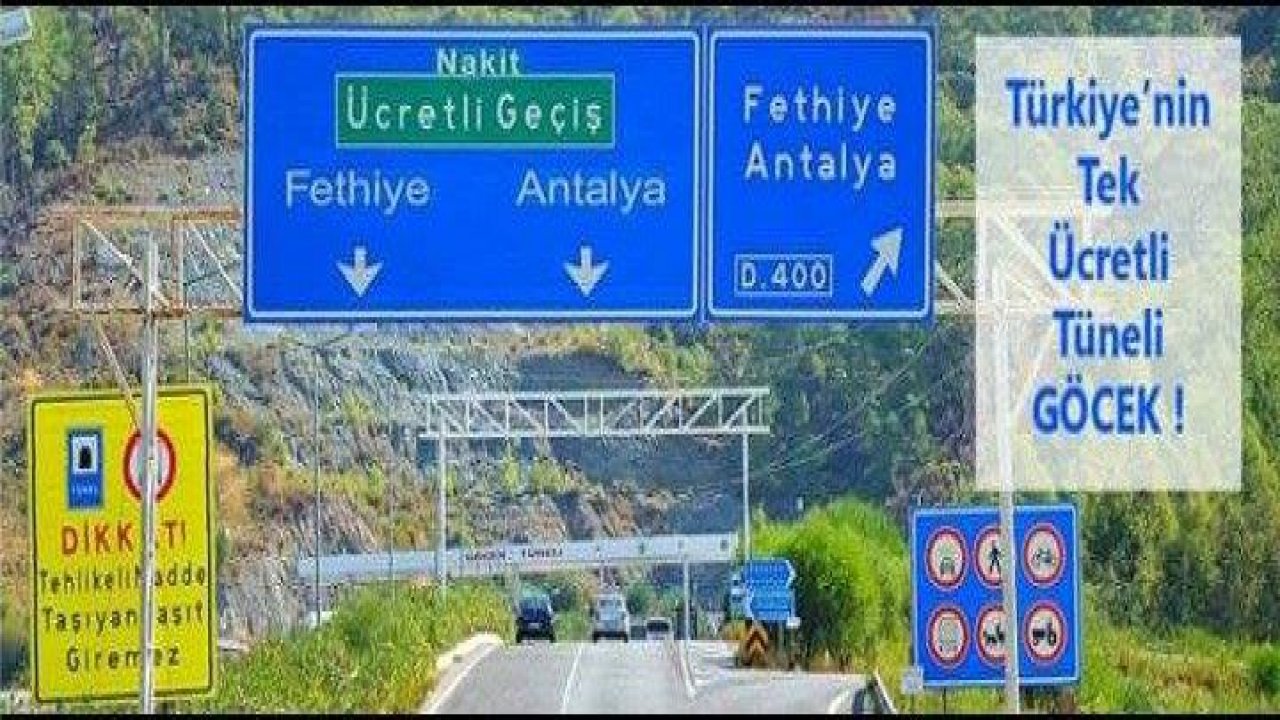 Türkiye’nin paralı tek tüneli