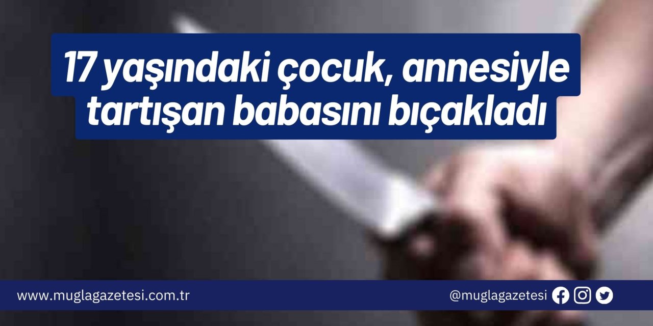 17 yaşındaki çocuk, annesiyle tartışan babasını bıçakladı