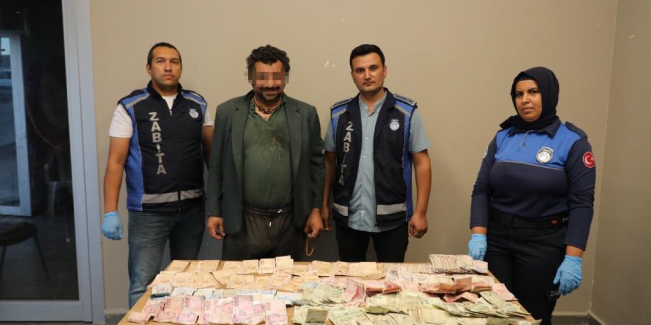 Dilencinin bir günlük kazancı dudak uçuklattı!