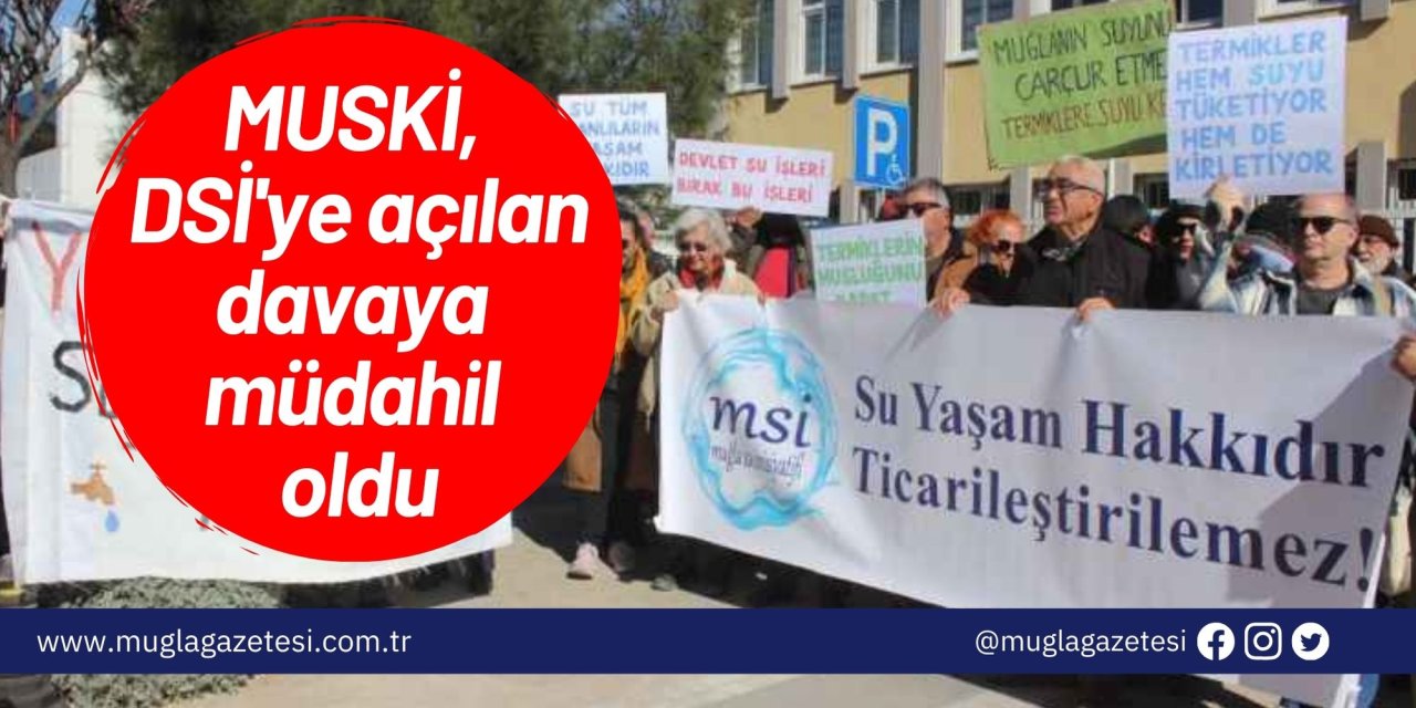 MUSKİ, DSİ'ye açılan davaya müdahil oldu