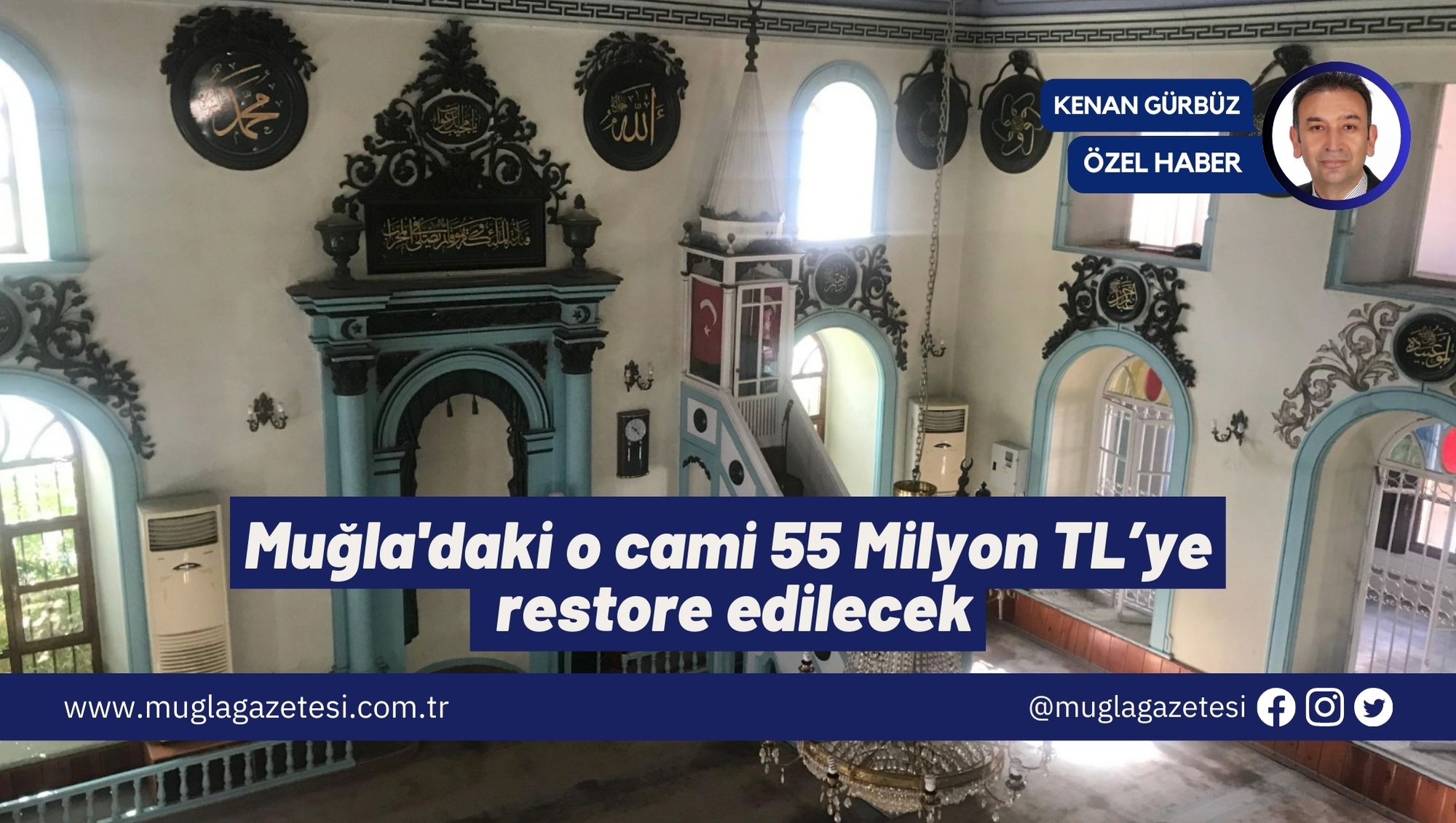 Muğla'daki o cami 55 Milyon TL’ye restore edilecek
