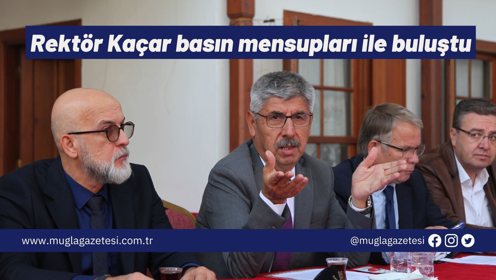 Rektör Kaçar basın mensupları ile buluştu
