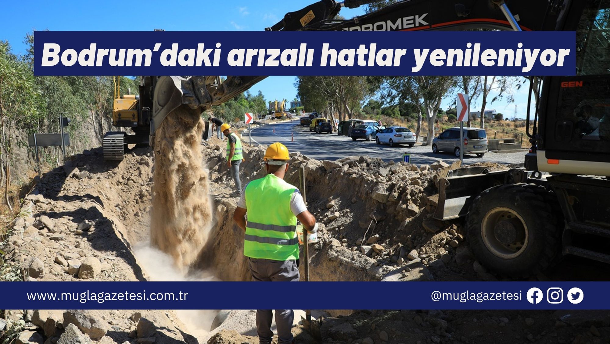 Bodrum’daki arızalı hatlar yenileniyor