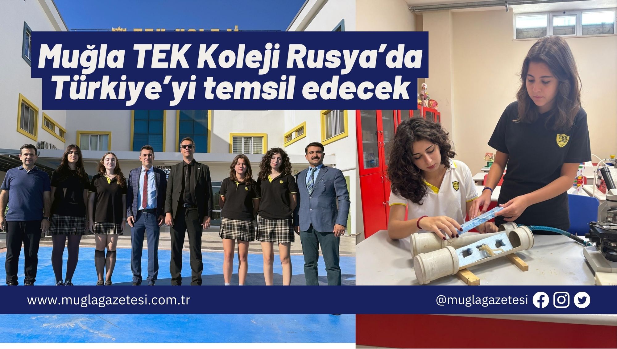 Muğla TEK Koleji Rusya’da Türkiye’yi temsil edecek