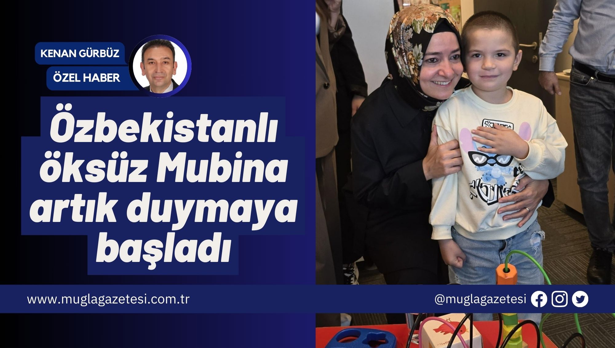 Özbekistanlı öksüz Mubina artık duymaya başladı