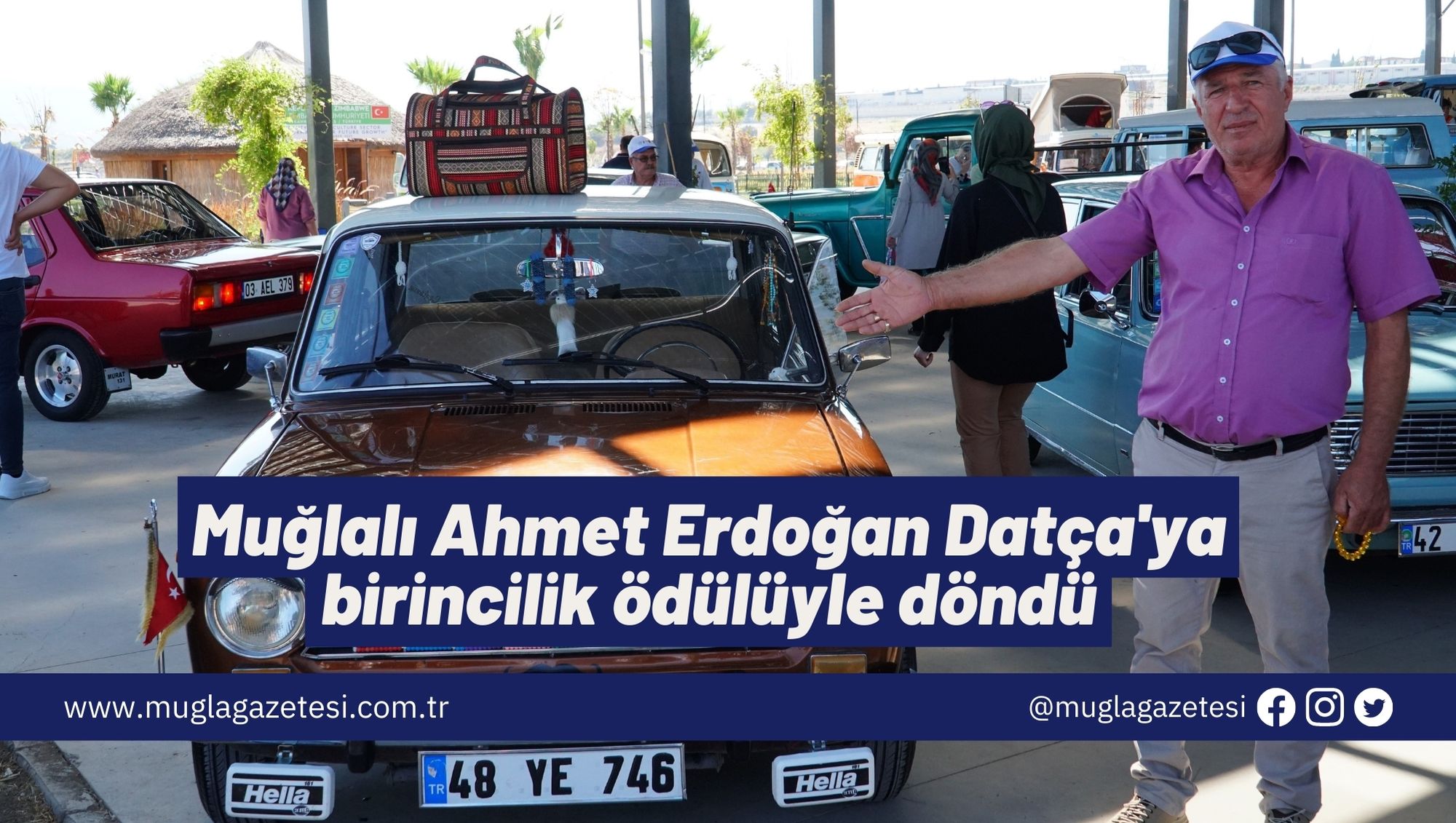 Muğlalı Ahmet Erdoğan Datça'ya birincilik ödülüyle döndü