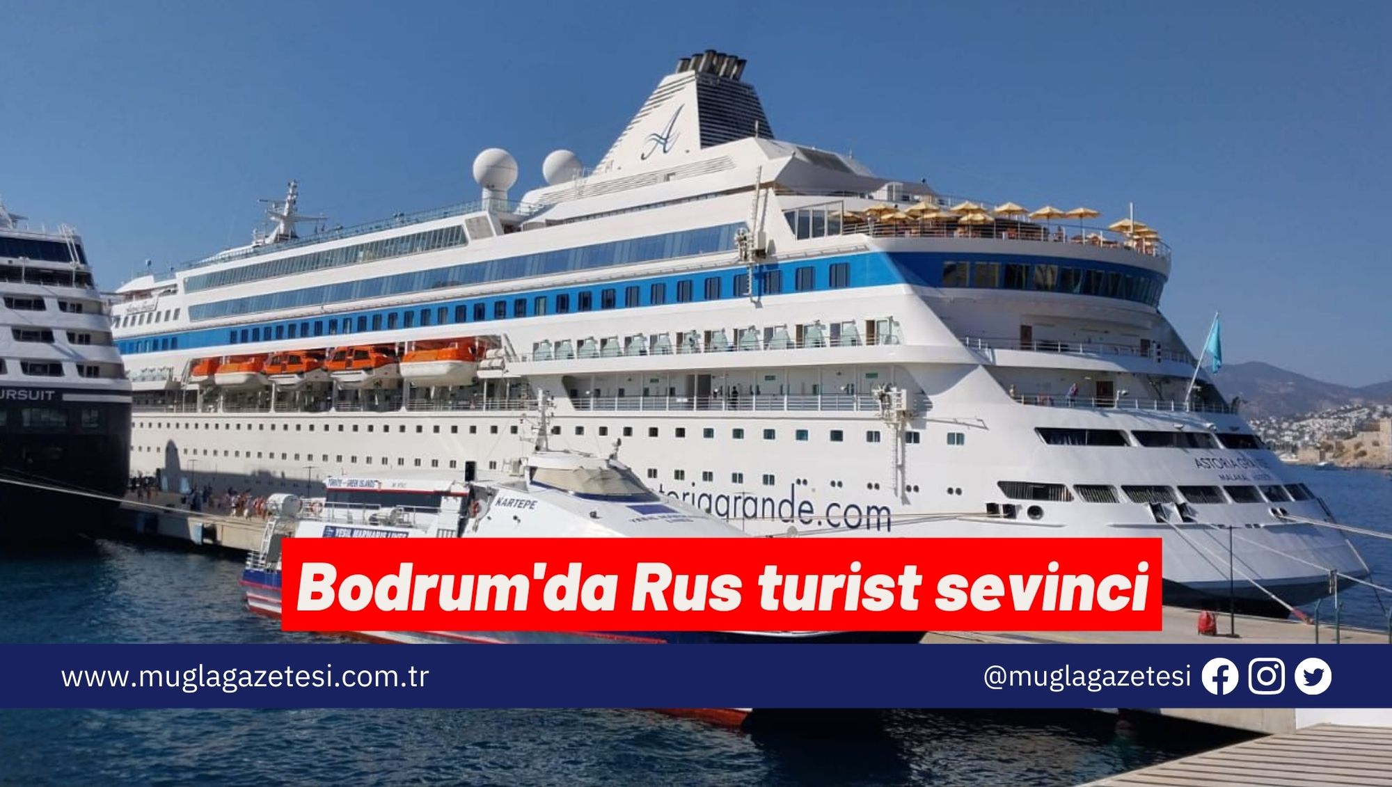 Bodrum'da Rus turist sevinci
