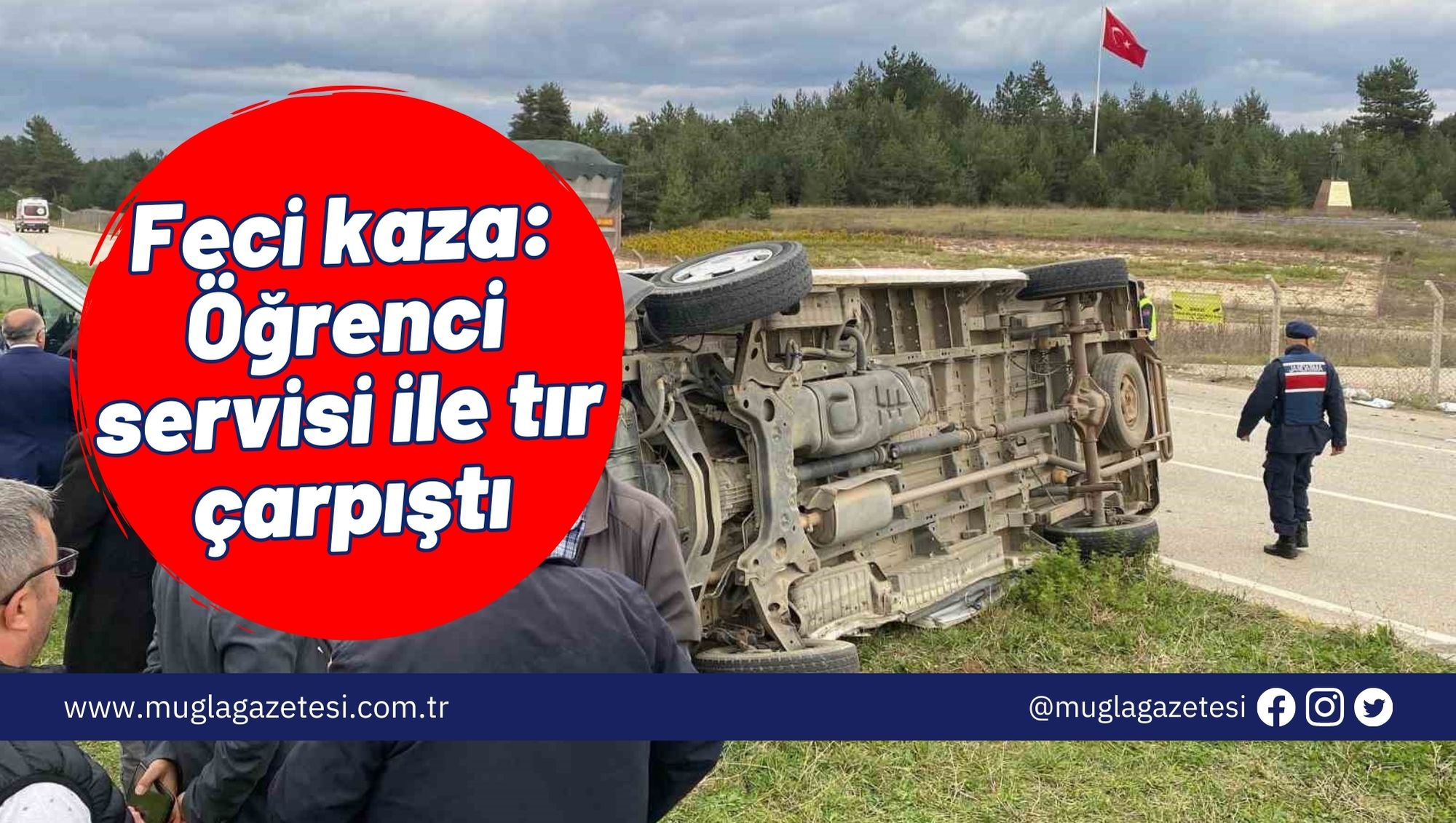 Feci kaza: Öğrenci servisi ile tır çarpıştı