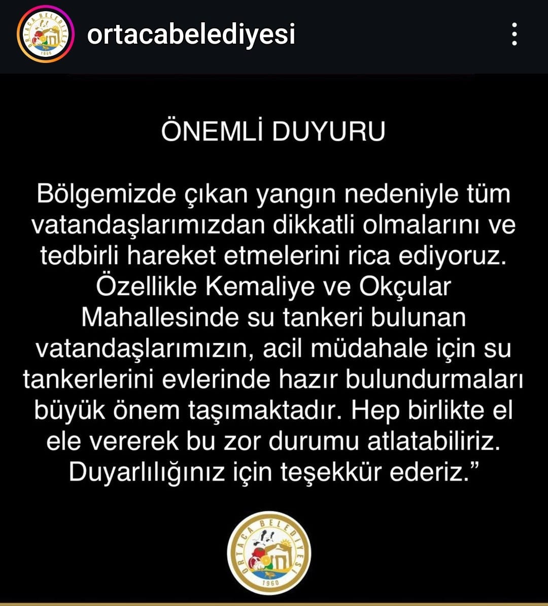 Ortaca Belediyesi tarafından vatandaşlara önemli çağrı