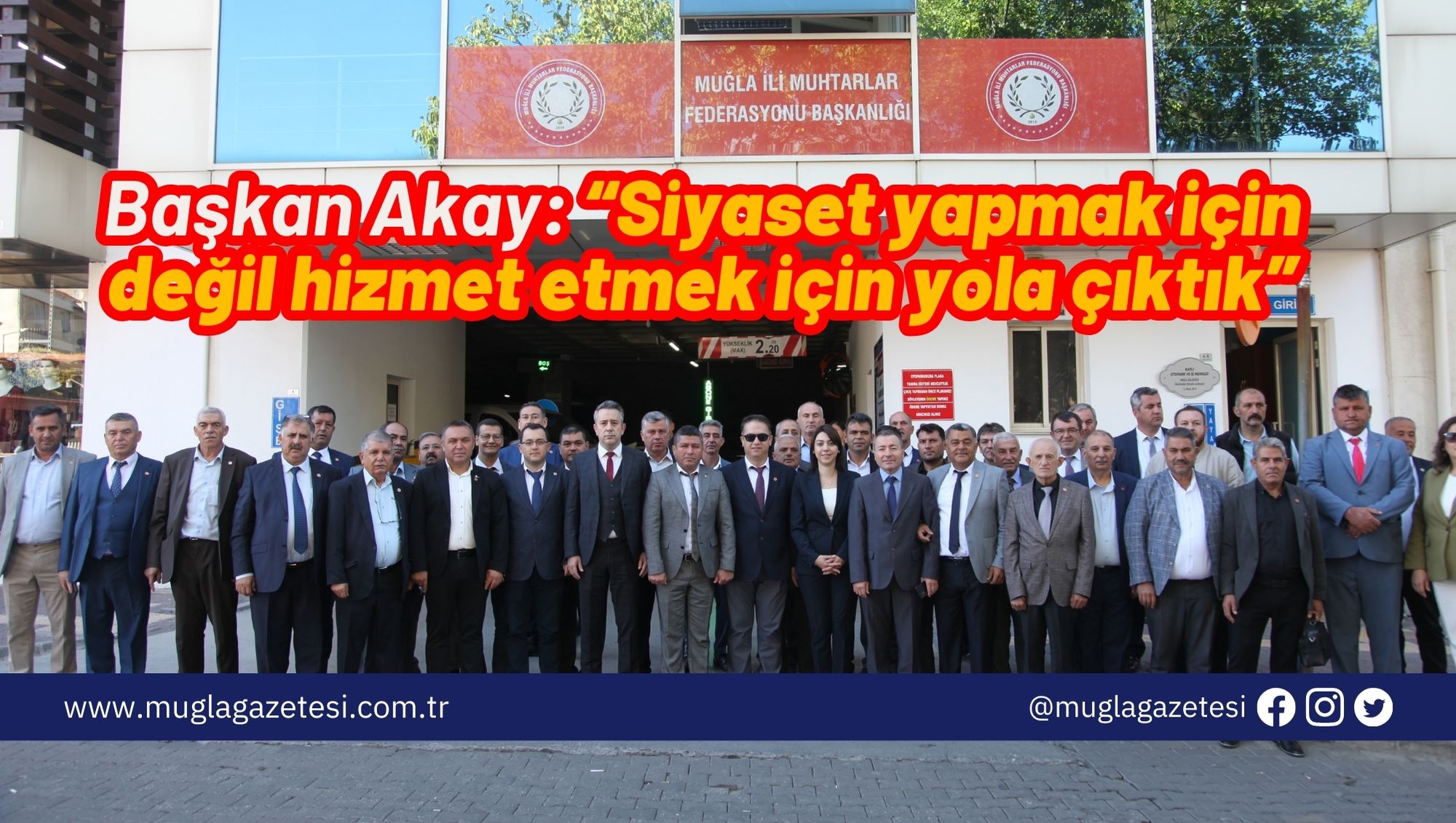 Başkan Akay: “Siyaset yapmak için değil hizmet etmek için yola çıktık”