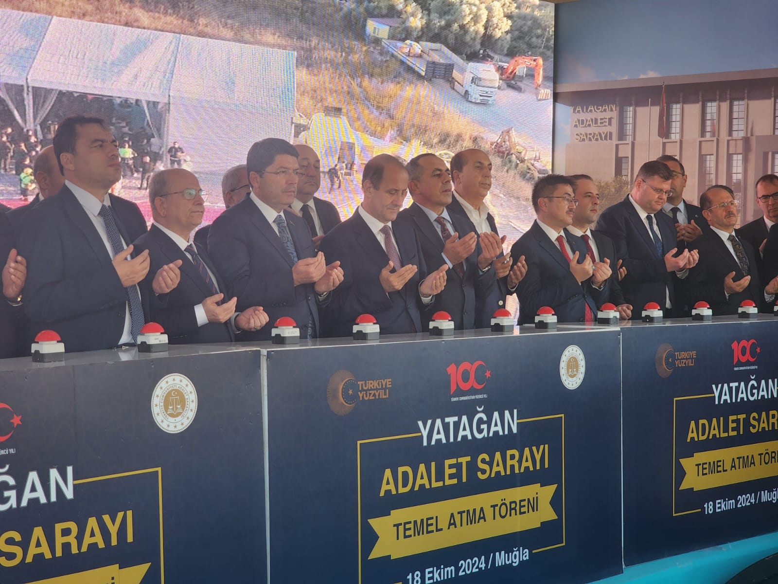 Yatağan Adliye Sarayı Temeli Törenle Atıldı