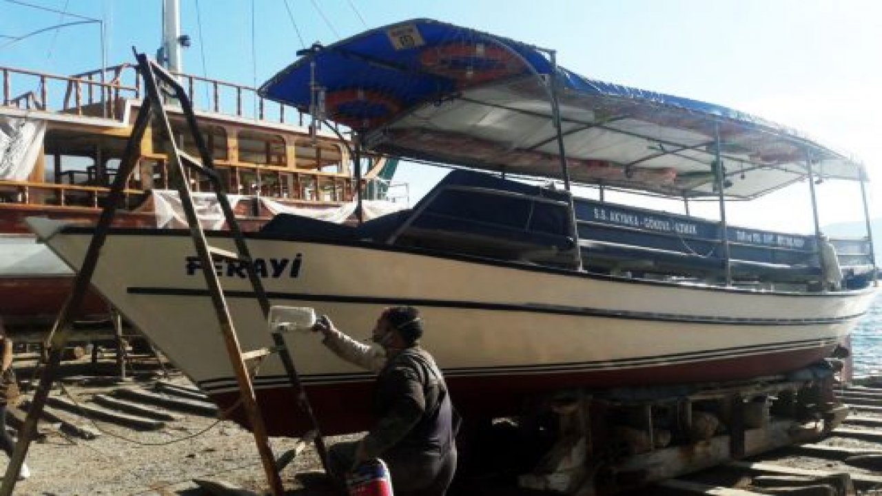 Tekneler yaza hazırlanıyor