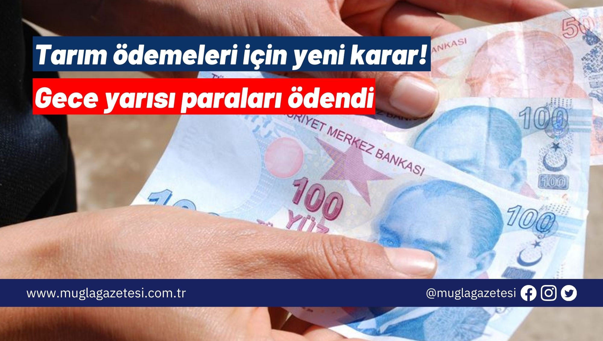 Tarım ödemeleri için yeni karar! Gece yarısı paraları ödendi