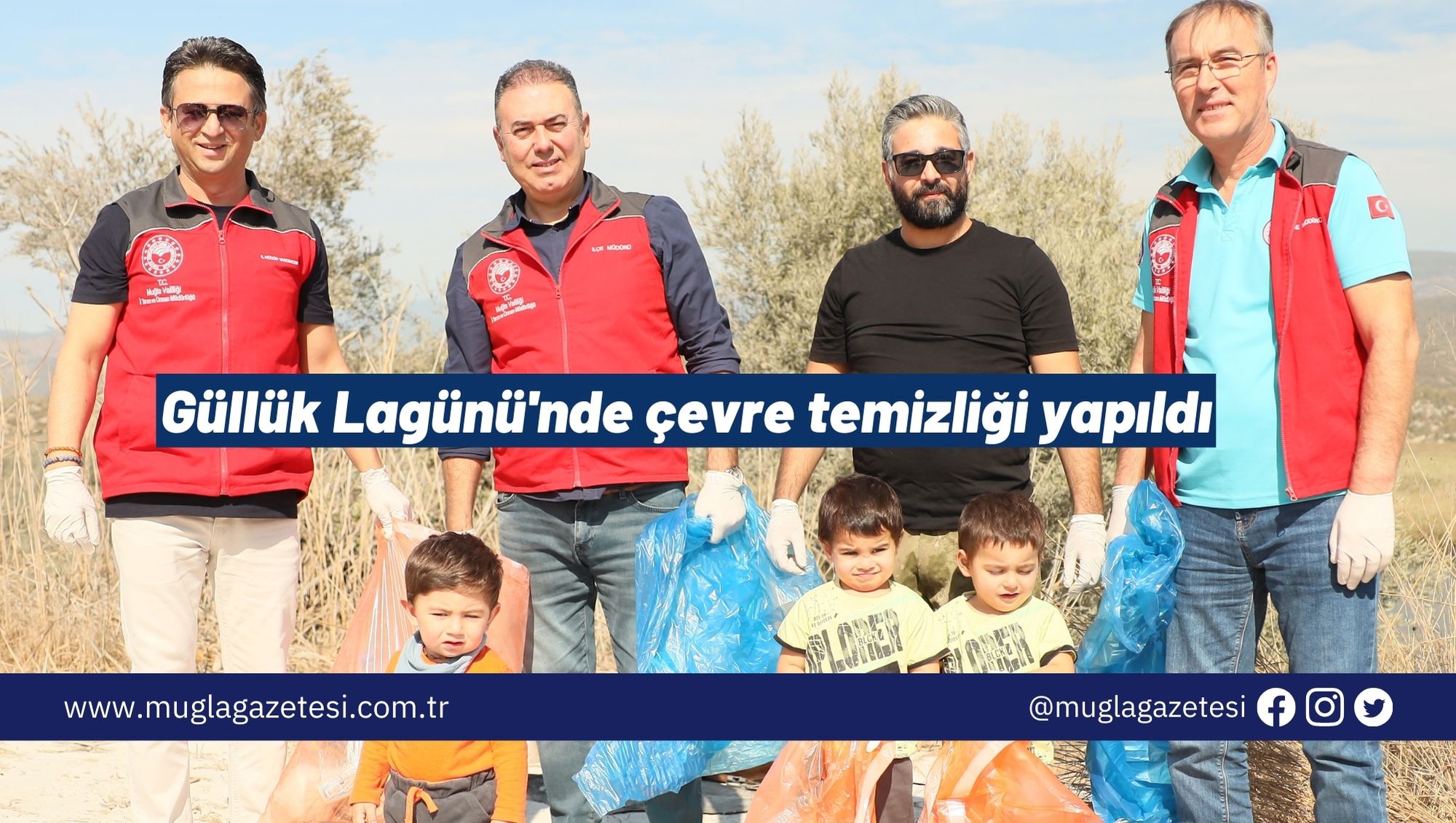 Güllük Lagünü'nde çevre temizliği yapıldı