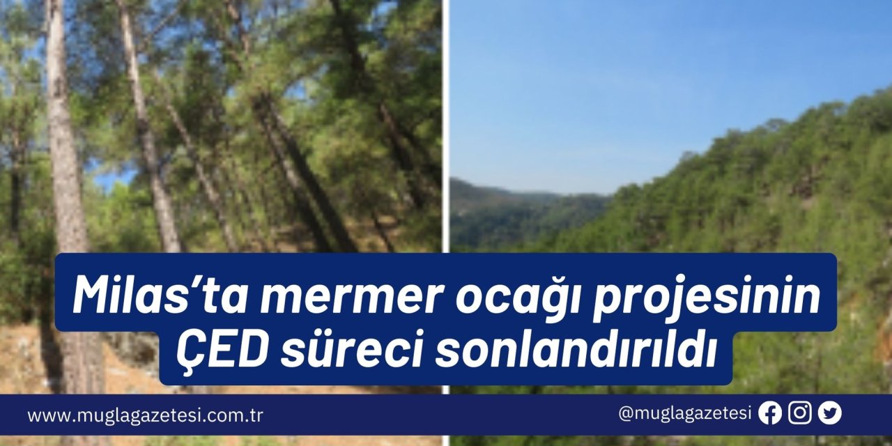 Milas’ta mermer ocağı projesinin ÇED süreci sonlandırıldı