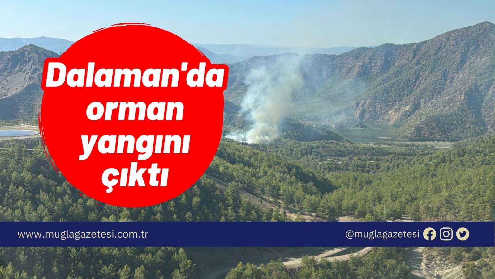 Dalaman'da orman yangını çıktı!