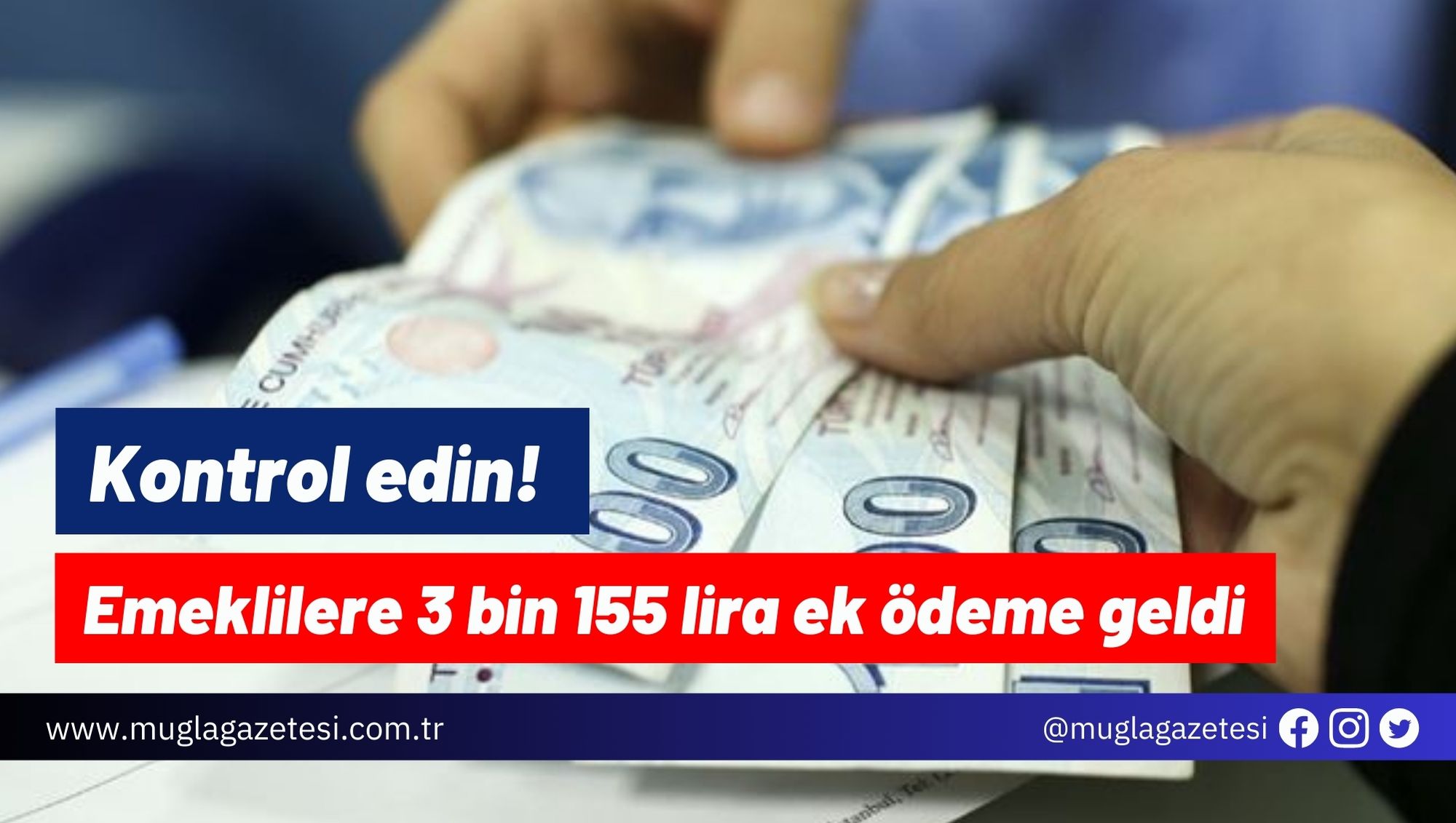 Kontrol edin! Emeklilere 3 bin 155 lira ek ödeme geldi