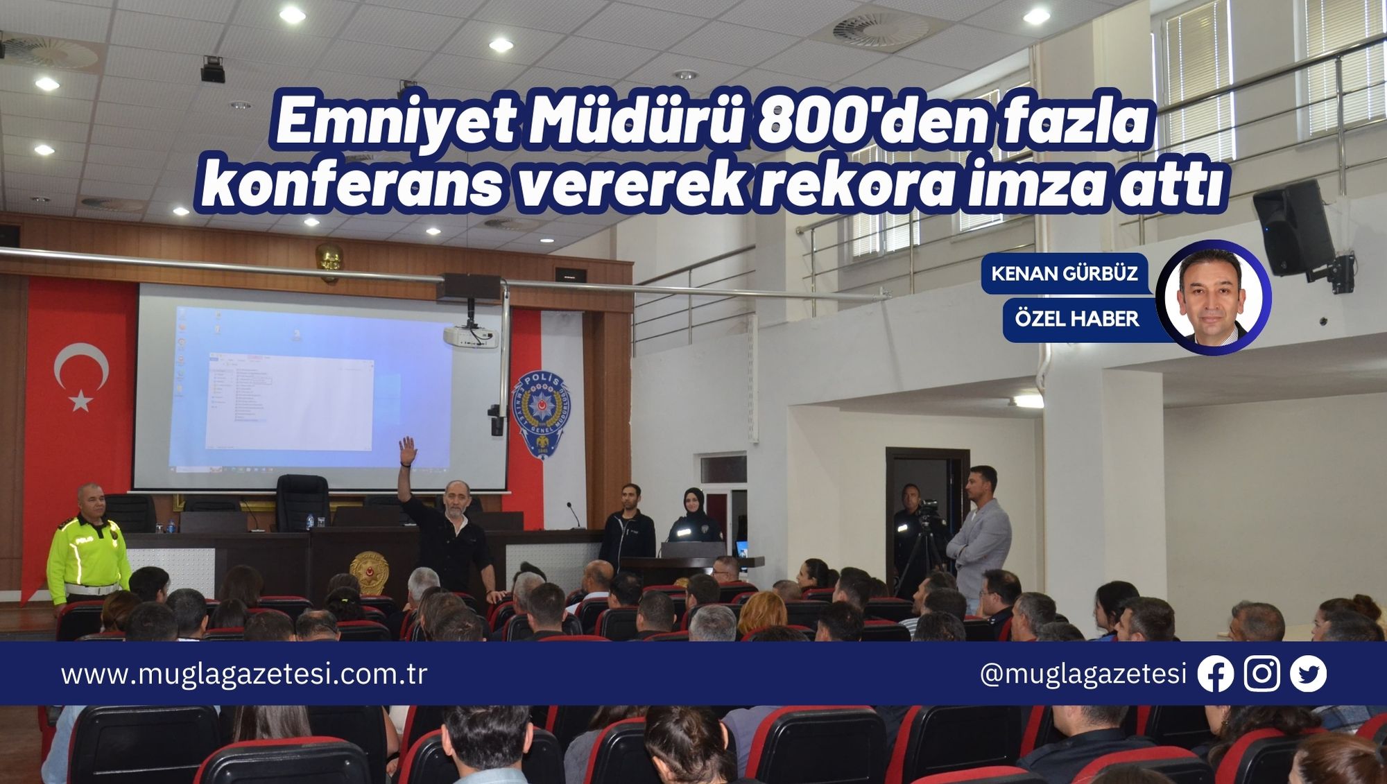 Emniyet Müdürü 800'den fazla konferans vererek rekora imza attı