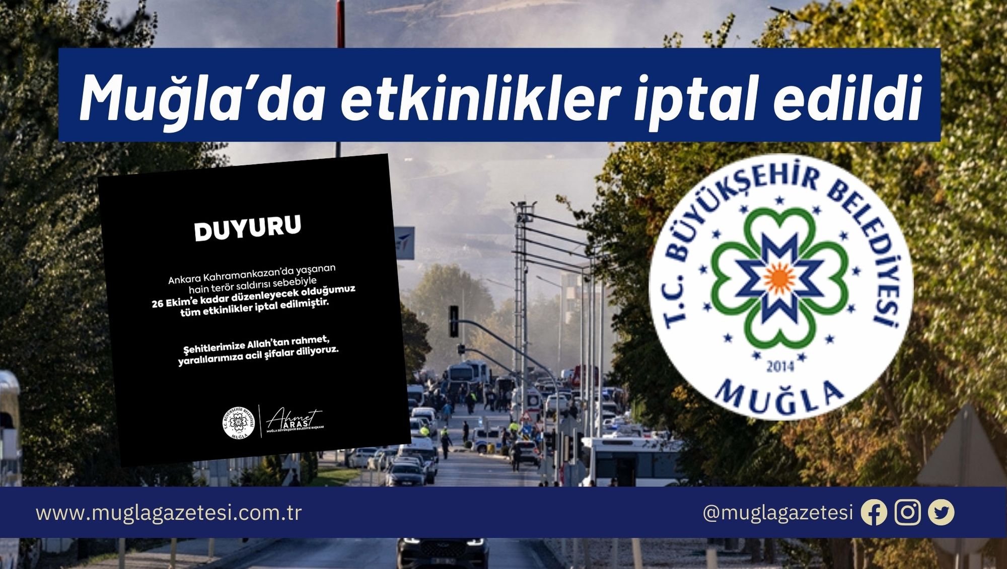 Muğla’da etkinlikler iptal edildi
