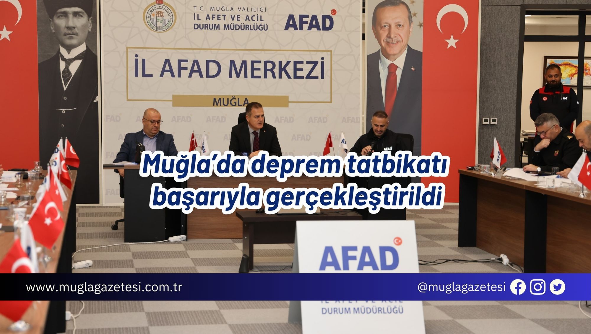 Muğla’da deprem tatbikatı başarıyla gerçekleştirildi