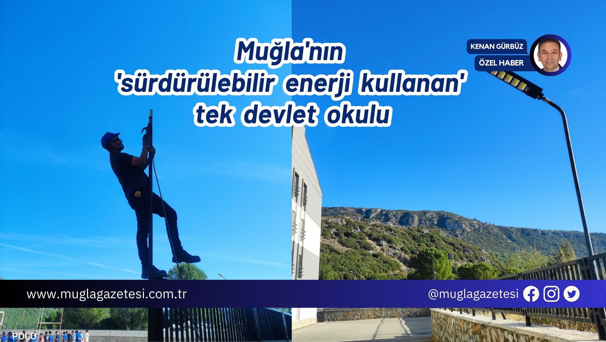 Muğla'nın 'sürdürülebilir enerji kullanan' tek devlet okulu