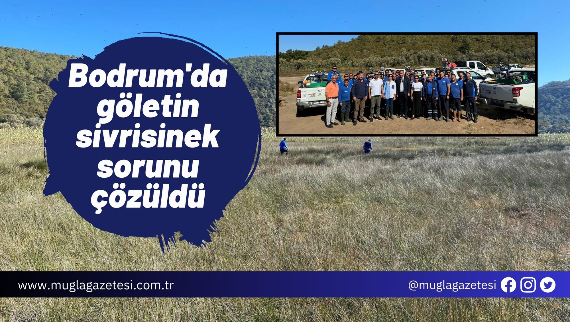 Bodrum'da göletin sivrisinek sorunu çözüldü