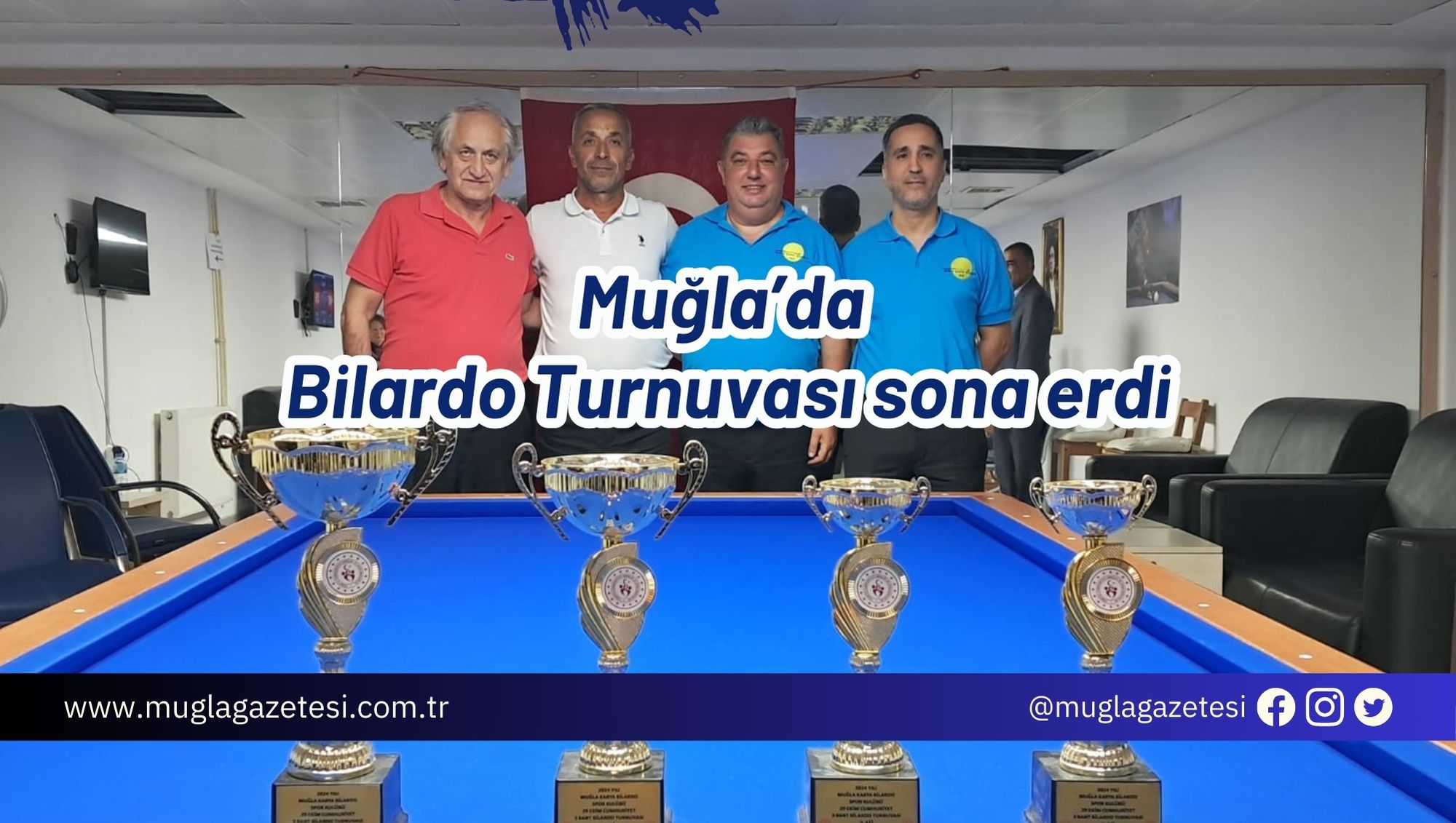 Muğla’da Bilardo Turnuvası sona erdi