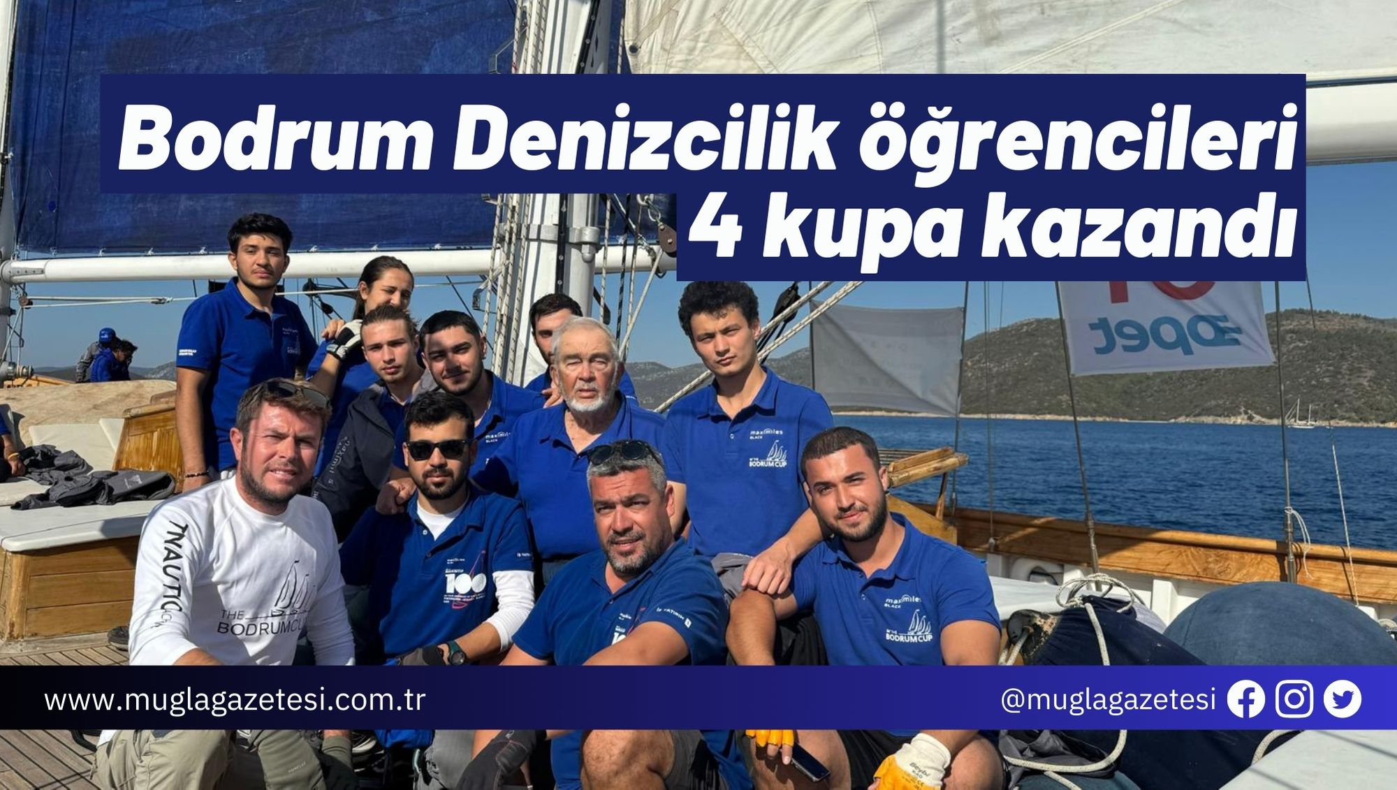Bodrum Denizcilik öğrencileri 4 kupa kazandı
