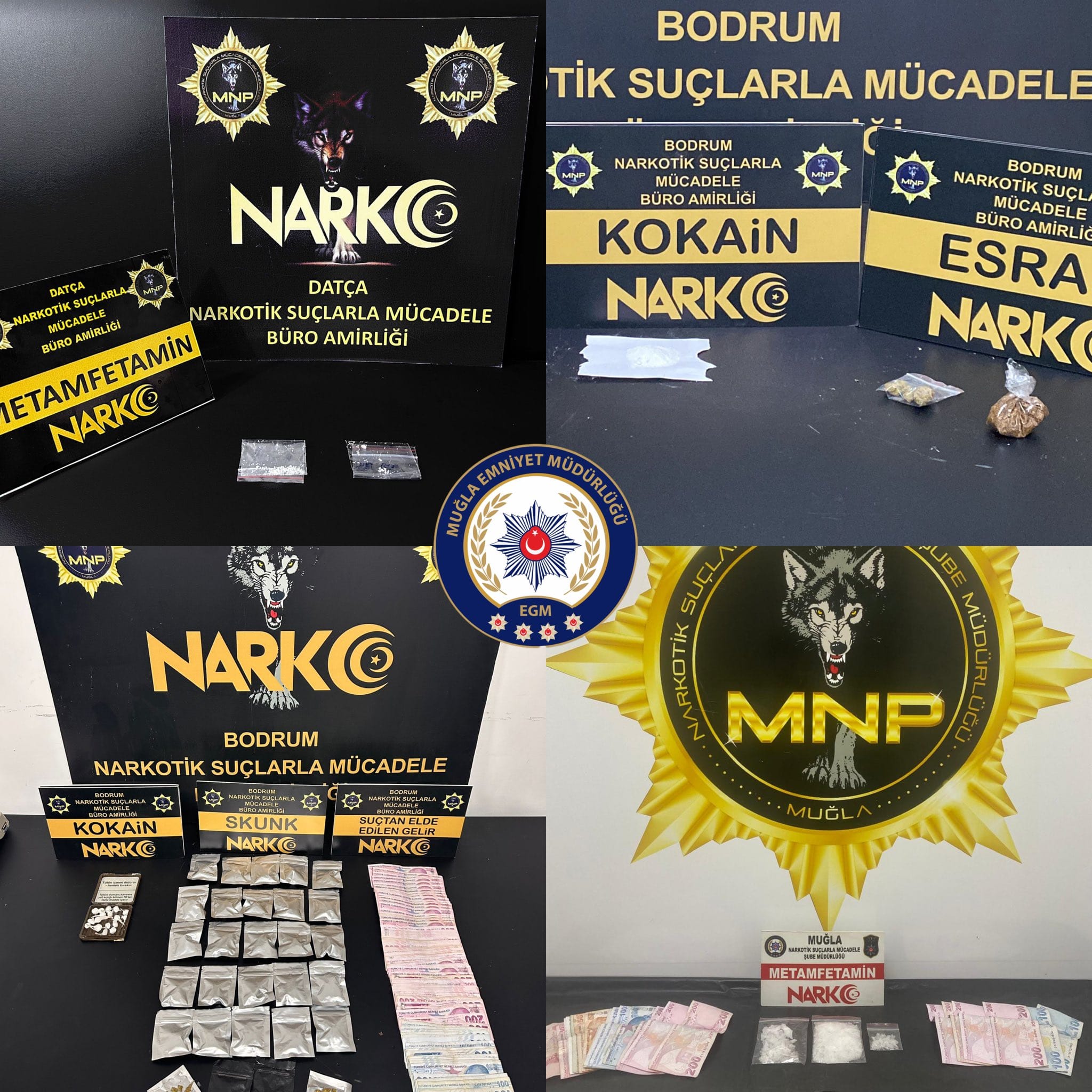Muğla'da Uyuşturucu Operasyonları