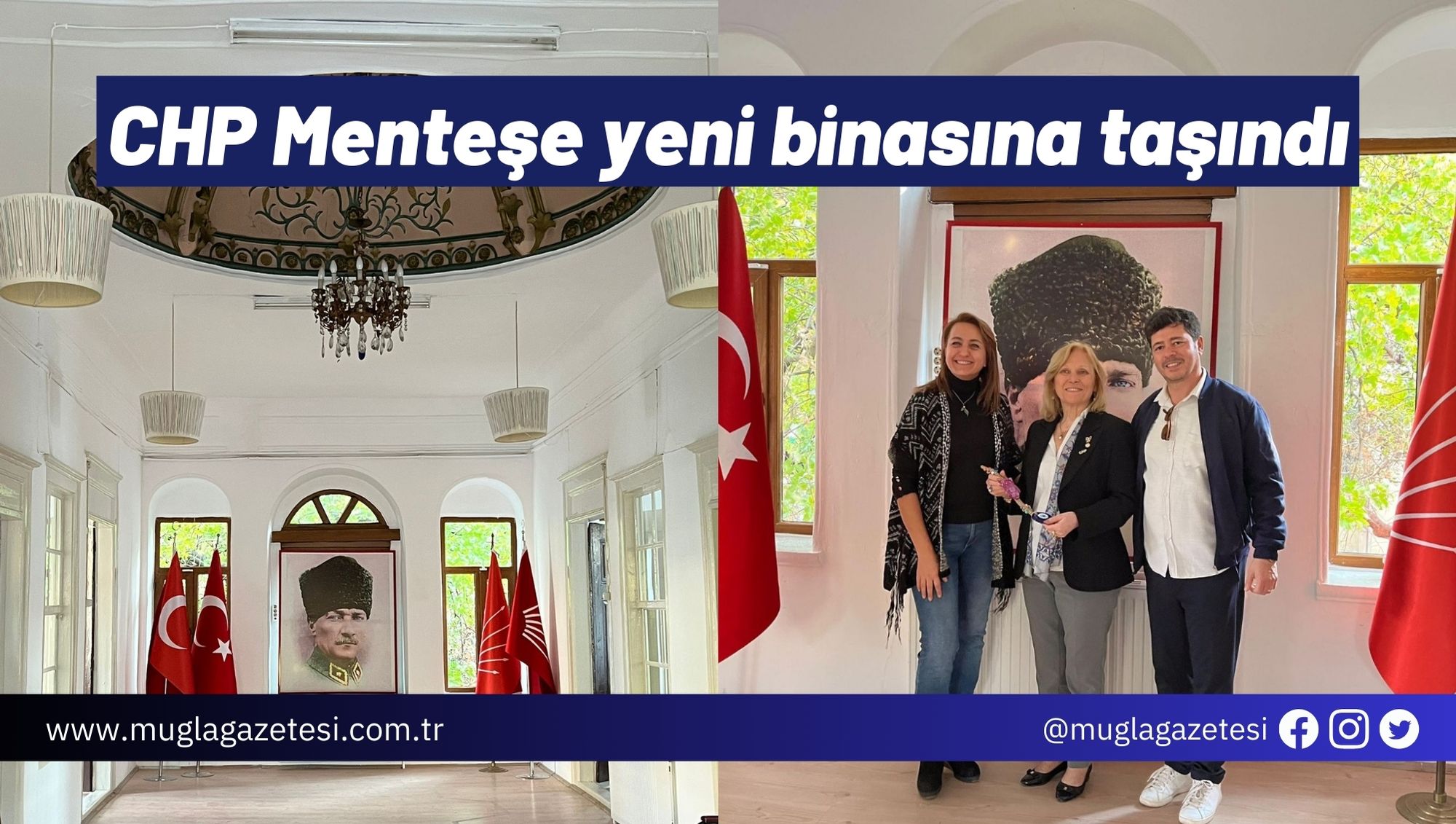 CHP Menteşe yeni binasına taşındı