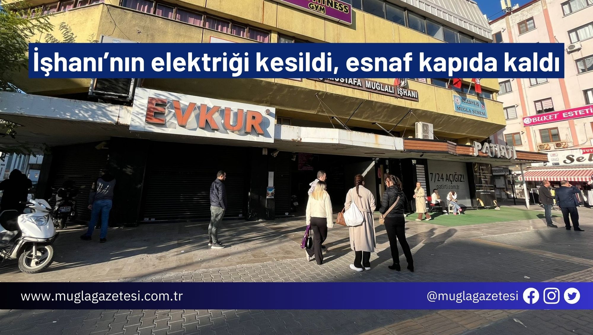 İşhanı’nın elektriği kesildi, esnaf kapıda kaldı