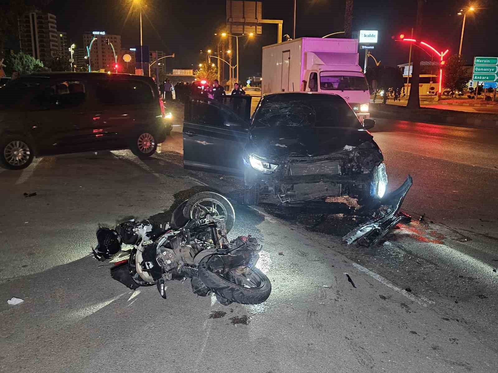 Feci kaza: Otomobil ve motosiklet çarpıştı, 1 kişi öldü