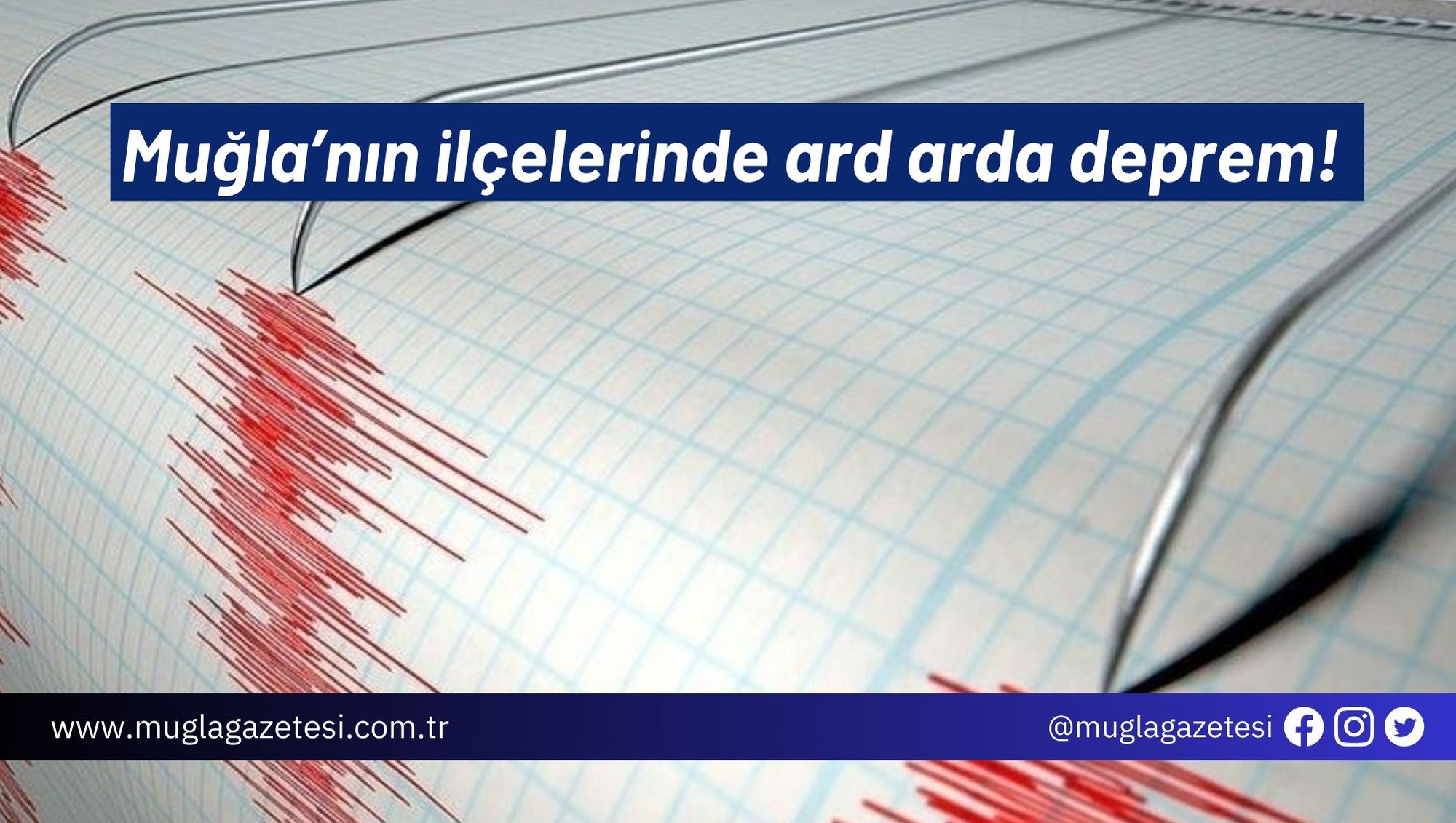 Muğla’nın ilçelerinde ard arda deprem!