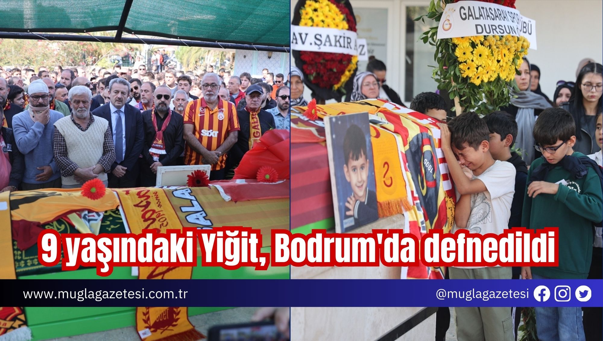9 yaşındaki Yiğit, Bodrum'da defnedildi