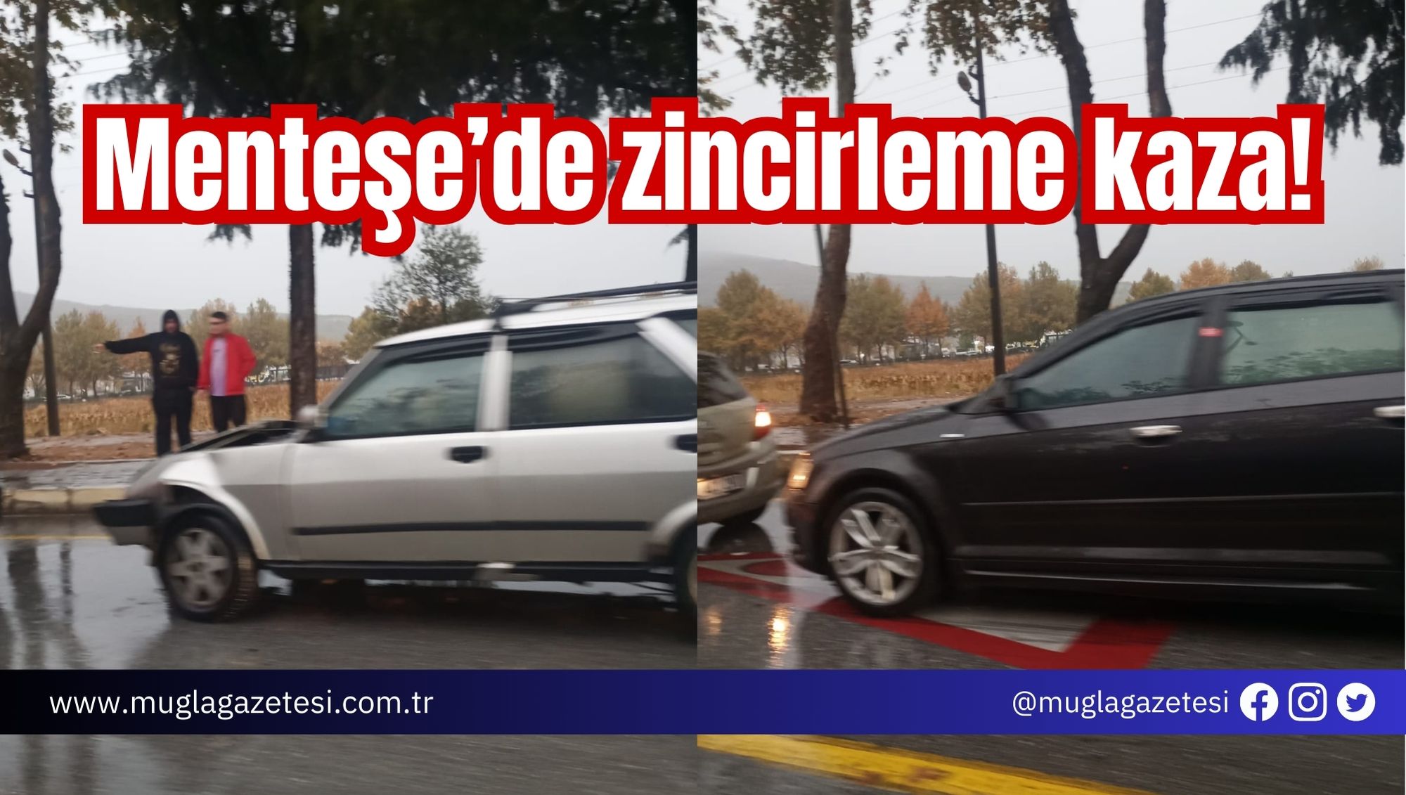 Menteşe’de zincirleme kaza!