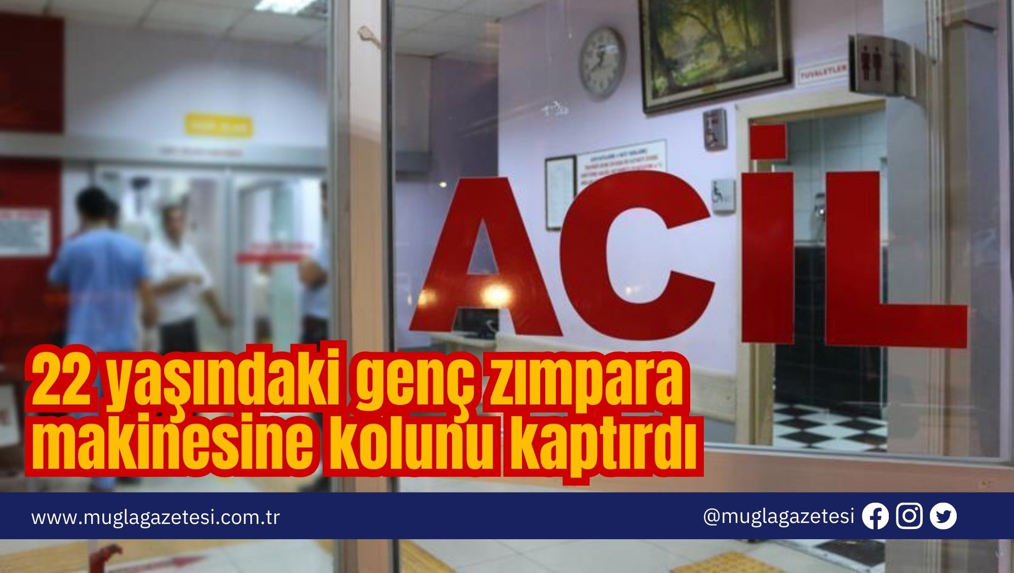 22 yaşındaki genç zımpara makinesine kolunu kaptırdı