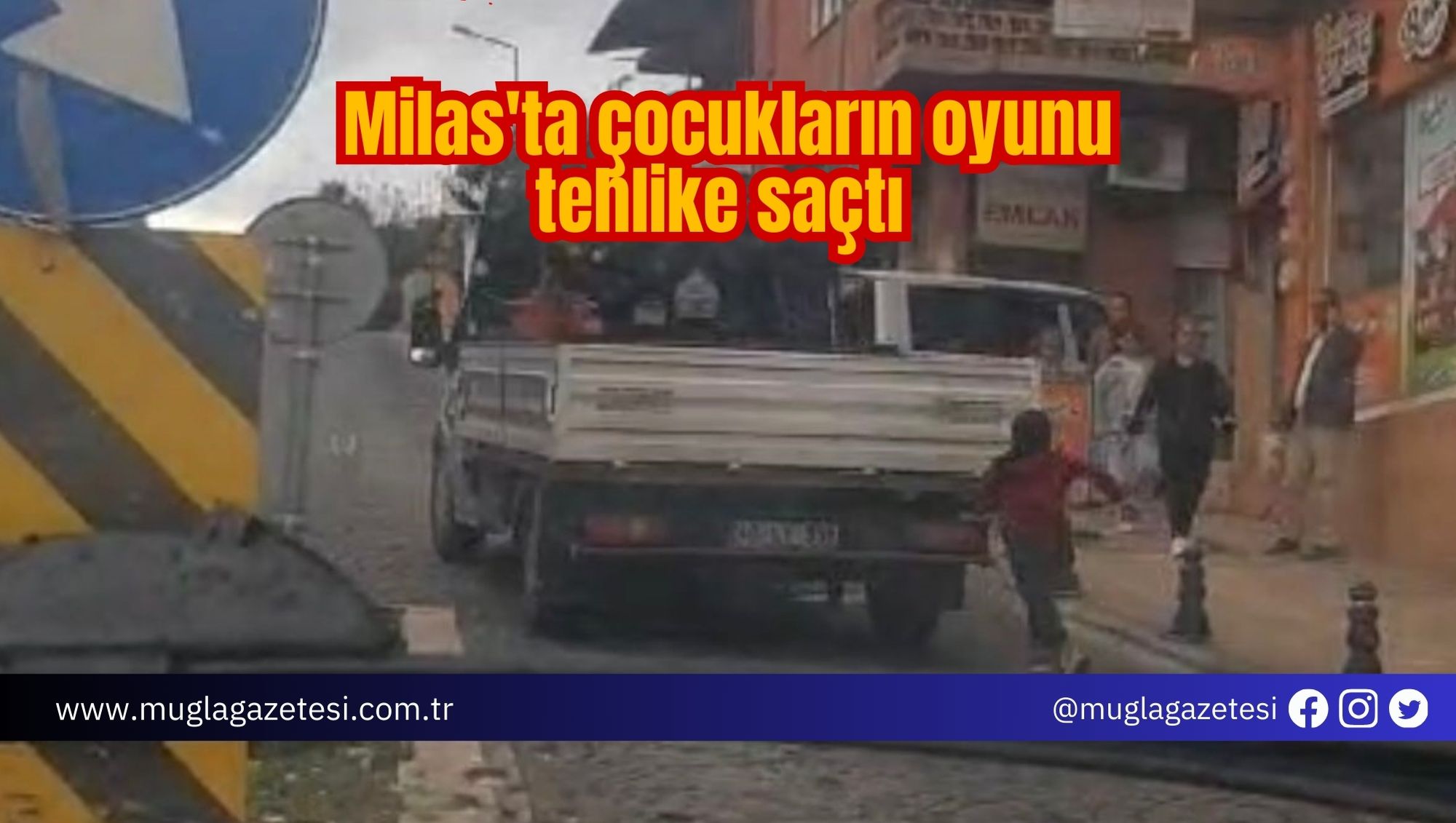 Milas'ta çocukların oyunu tehlike saçtı