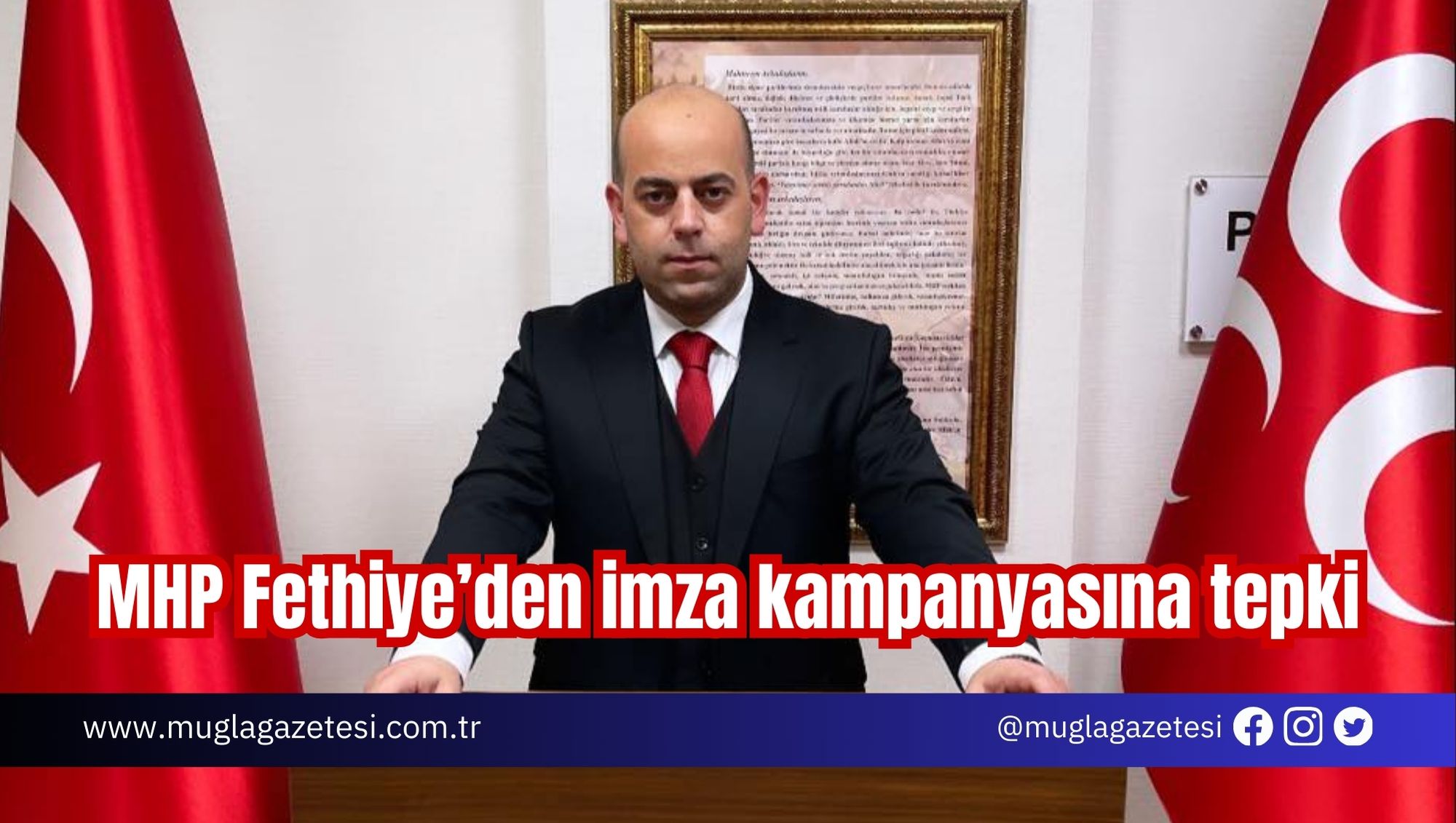 MHP Fethiye’den imza kampanyasına tepki